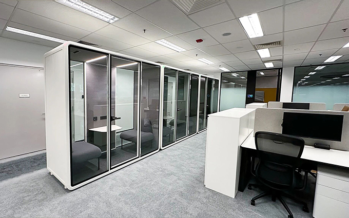 최신 회사 사례 Airport Projects-Creating Quiet Spaces for Efficient Collaboration