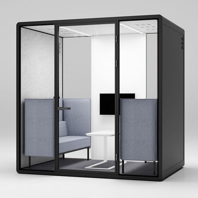 Double Layer Silent Office Pods Meeting Pods Soundproof Hush Design Heavy Duty Design Meeting Booth