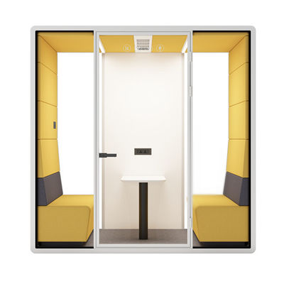 Double Layer Silent Office Pods Meeting Pods Soundproof Hush Design Heavy Duty Design Meeting Booth