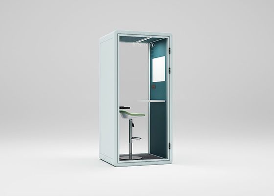 Quality silent booth for recording PET acoustic felt in panel to reduce 35db for one person S size