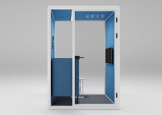 Silent Office Phone Booths Soundproof Around 35db Middle Size For 1 - 2 Person