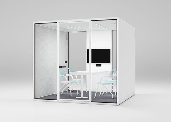hidden frame Acoustic Phone Booth With Control Dimmer Cutsomized Size For Study