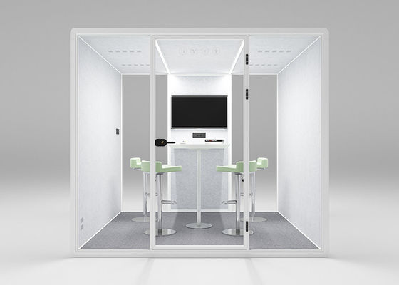 Laminated Glass Office Phone Booths Acoustic Sound Isolation Pod easy assemble
