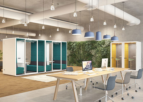 Movable Office Phone Booths Easy Assemble Silent Soundproof Work Pod be quiet space