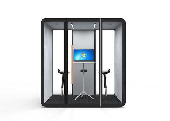 Noise Isolation Office Phone Booths S L Size Movable 2 Person Meeting Pod