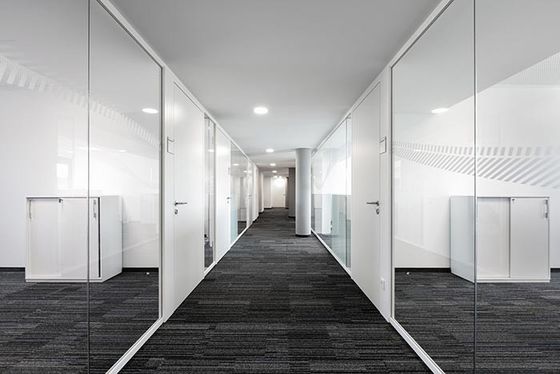 Sophisticated Glass Screens Office Partition 108 series Frameless 12+12mm double glass wall soundproof