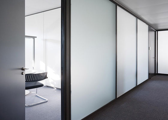 Interior Acoustic Glass Partition Wall System For Conference Room Wall Mounted