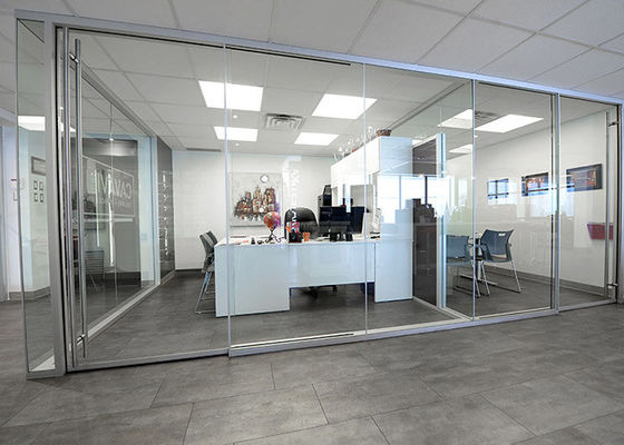 Glawall Partition Wall Concise Design Demountable High Security Single Glass Wall Partition
