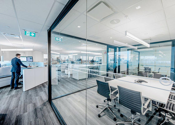 Safety Excellent Quality Office Partition Single Glass Partition Wall Keel Thickness 3MM
