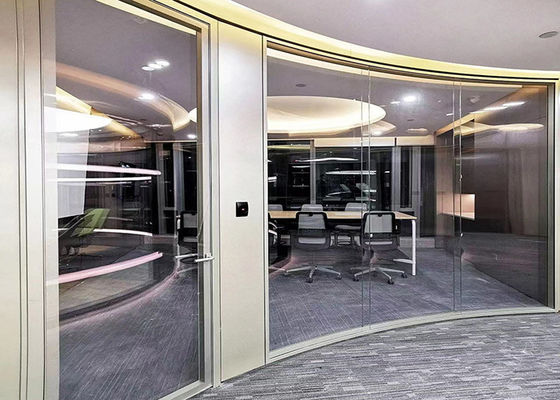 Pre-Fabricated Glass Wall Partition Single 10mm Thick Black Glazed For Interior Office From Glawall