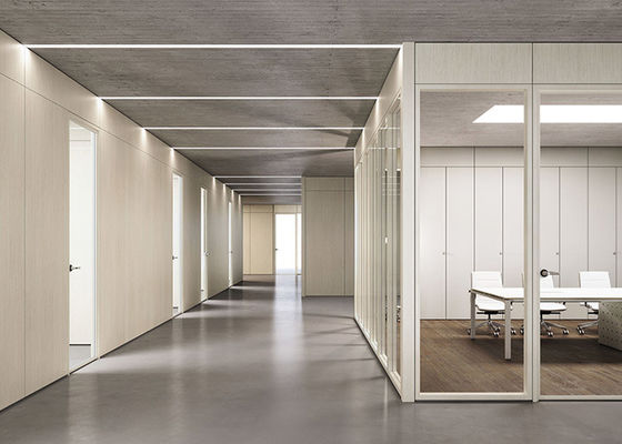 Double Height Sound Insulation Glass Partition Soundproof Easy To Disassemble