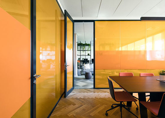 Office Hotel Partition Wall Indoor Glass Solid Shutters Dimming Glass Support Customization Many Selections