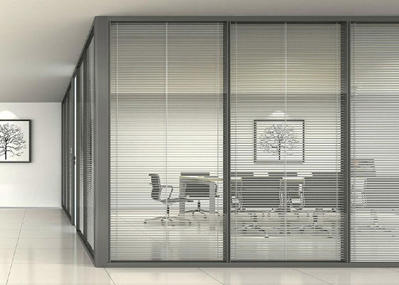 Modern Office Commercial Glass Partitions Aluminum Interior Glass Wall Partition