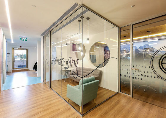 Eco-Friendly Sustainable Modular Office Walls Demountable Glass Partition Wall