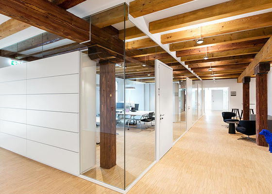Premium Quality Glass Wall with sliding door Mobile Partition Wall