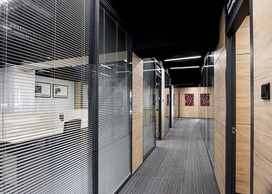 easy installation temperd glass partition aluminum partition double layer glass