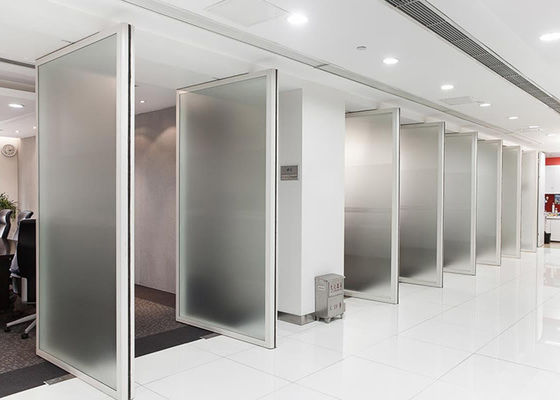 Full View Frameless Glass Partition Wall Single Double Glazed Glass Wall System