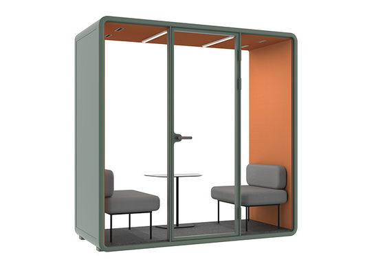 Support Ship To Port CIF Silent Office Meeting Pods For 2 Person Face To Face Design SL Size With 2 Sofas
