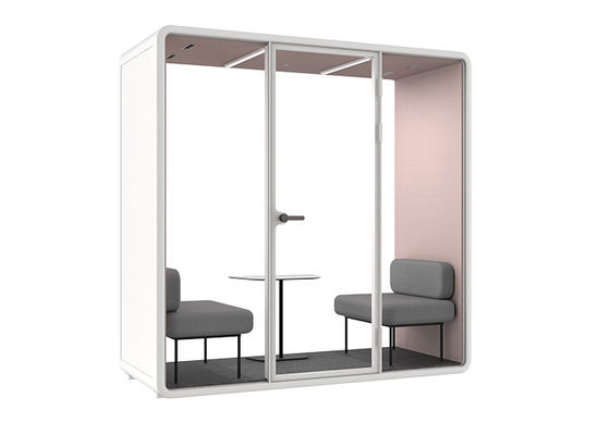 DDP Included Shipping Cost Soundproof Easy Install Indoor Silent Pods Office Cabin With Compact Laminate Desk