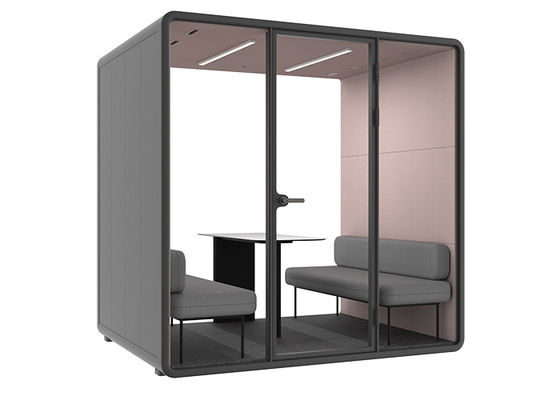 L size 4 person meeting room sound acoustic pods for office Portable Private Booths