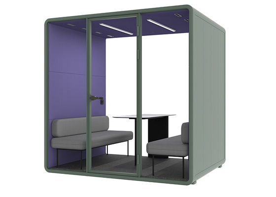 Reduce Noise 35db Soundproof Office Booth Phone Pods Colorful L Size For Meeting Silence Space Customized Size
