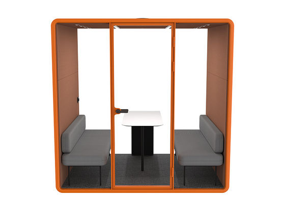 European Design Round Angle Multiple Sizes Phone Booth Reduce 30db Soundproof Meeting Room
