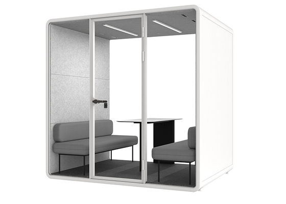 Council Chamber For 4 Person Soundproof Cabin Privacy Meeting Room Silent Office Pods