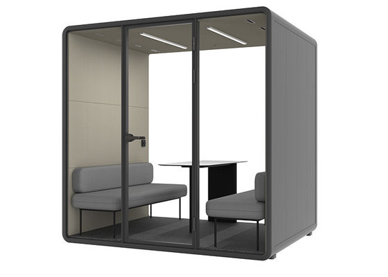 Ensures Confidentiality During Meetings Quiet Cabins Large Size With Sofas Superior Ventilation