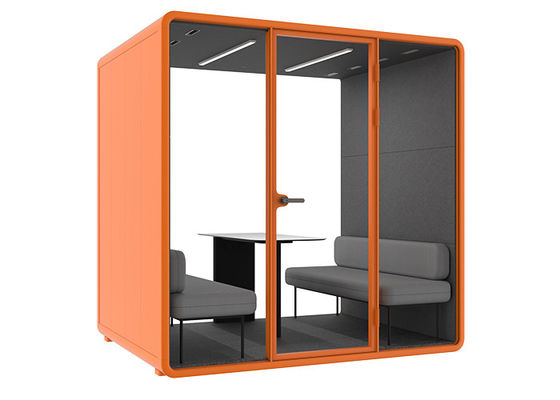 Soundproof Office Pods Support Install Access Control System For Showing Product In Fair And Talking In Silent Booth