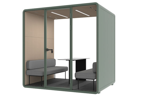 Soundproof Office Pods Support Install Access Control System For Showing Product In Fair And Talking In Silent Booth
