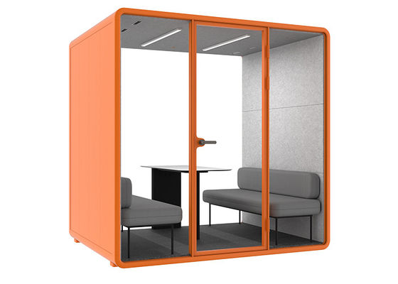 Excellent Production Technology Cutsomized Size Office Meeting Pods With Air Conditioner Indoor Acoustic Movable Box