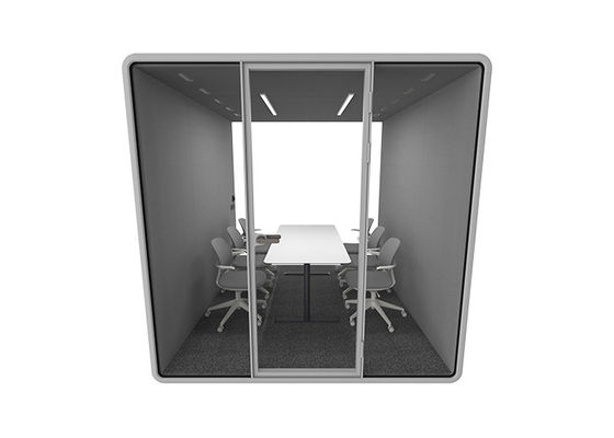 Portable Shock-absorbing Office Pods Support 6-8 Person For Large Meeting Room Silent Box Soundproof Cabin
