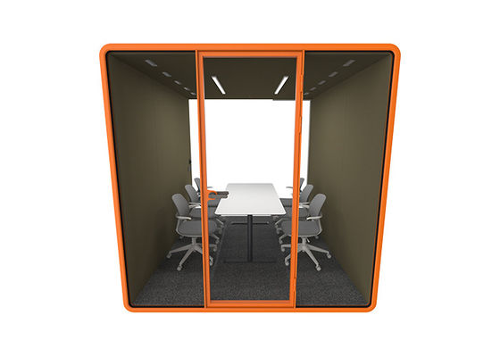 Group Discussion Pods Privacy Silent Booth Fashionable European Style Office Pods For Meeting