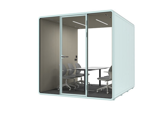 Special Laminated Glass Safe Office Booth Silent Room Super Large Size For Commercial Indoor