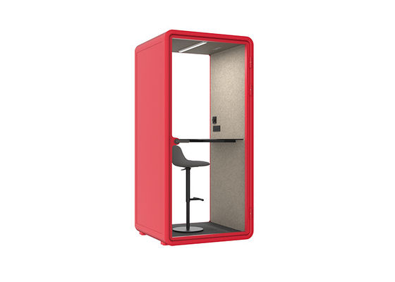 Best Quality wood grain color office pods easy assemble S size for 1 person Isolate noise