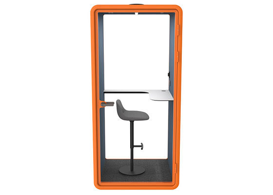 Many Function Aluminum Alloy Office Pods Sound-absorbing Ventilation Small Size For Calling Phone Booth