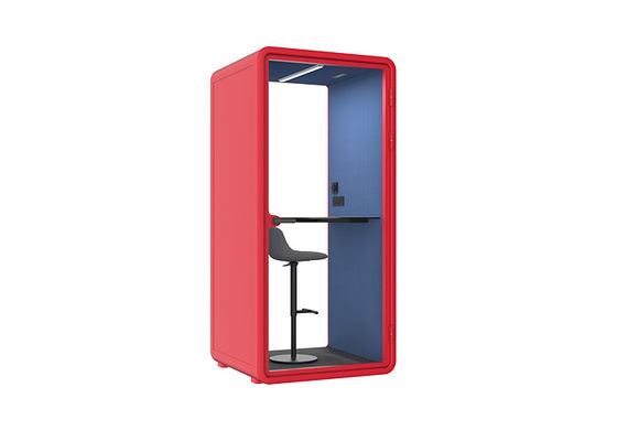 Distraction-free Environment Indoor Phone Booth Small Single Size With Seating Support Customized Size And Logo