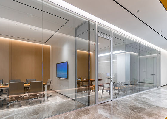 Open-Plan Partitioning Systems 90 series Frameless Glass Partition for office division