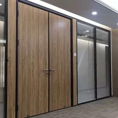 Easy Installation Office Sound Proof Wall Partitin Solid Wooden Aluminum Framed Partition Wall with Melamine HPL Finish