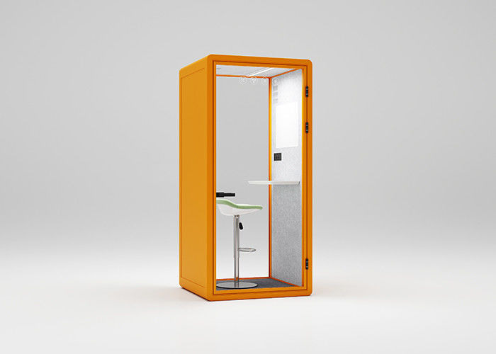 Quality silent booth for recording PET acoustic felt in panel to reduce 35db for one person S size
