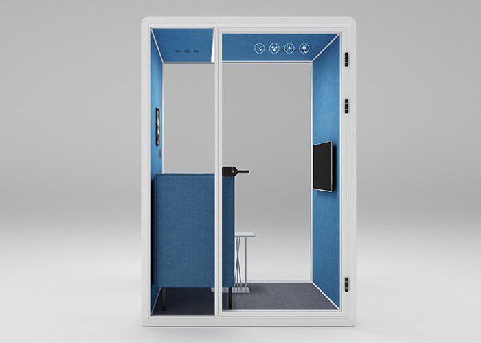 Silent Office Phone Booths Soundproof Around 35db Middle Size For 1 - 2 Person
