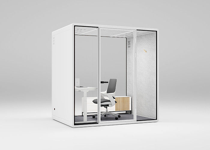 Excellent Soundproof  Customized Silent Soundproof Office Booth Stain Resistant Private Office Booth