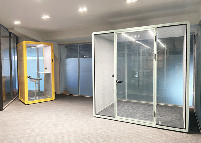 Acousitc phone booth Large Size 4 Person with PET Acoustic Foam Easy to assemble
