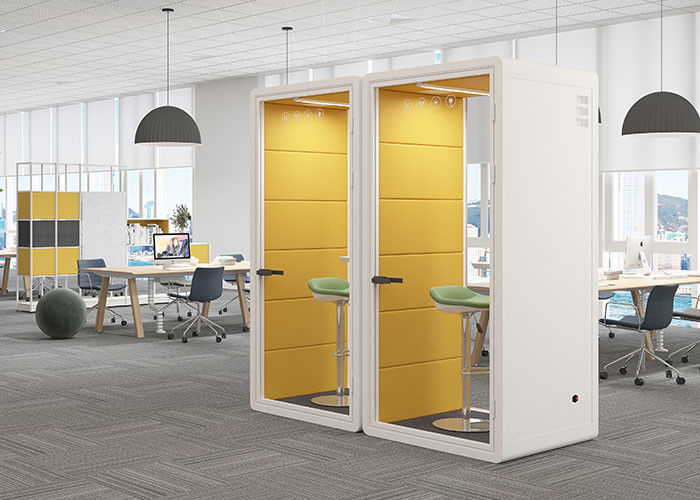 Laminated Glass Office Phone Booths Acoustic Sound Isolation Pod easy assemble