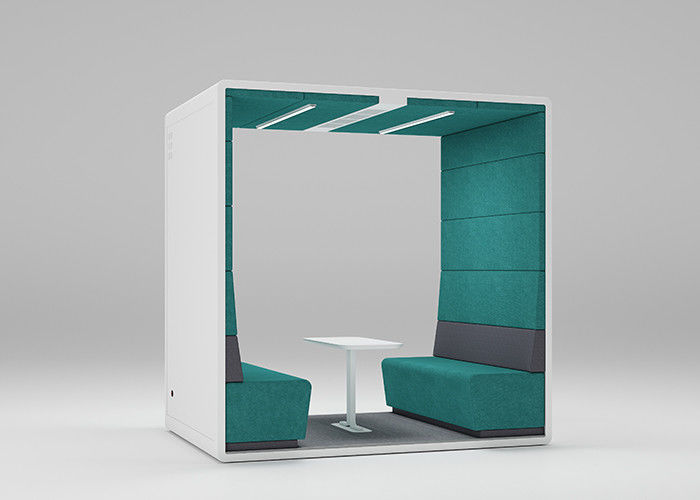 220V Acoustic Isolation Booth Soundproof Discussion Room With Sofa