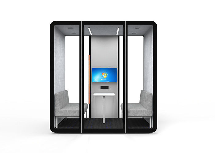 Customized Sound Acoustic Booth With Solid Wall Meeting Booths For Offices