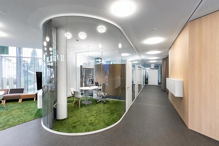 Customized Frameless Glass Partitioning Slim Frame Interior Glazed Partition Systems