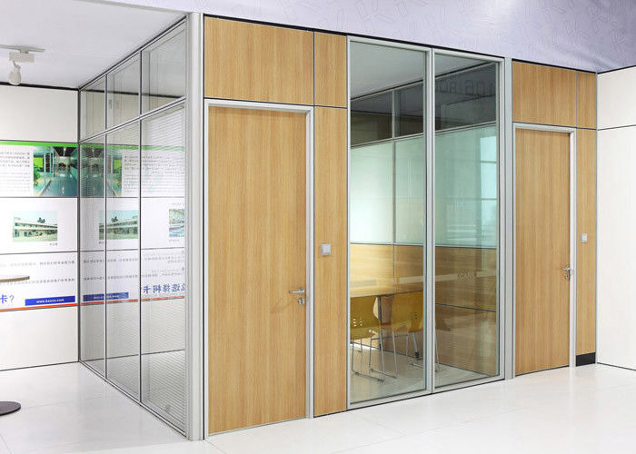Demountable Prefabricated Aluminum Glass Partition Wall Panel Inner Steel Structure