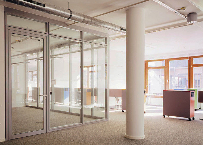 Office Fireproof Glass Room Divider Wall 90mm 108mm Fire Rated Office Glass Partitions