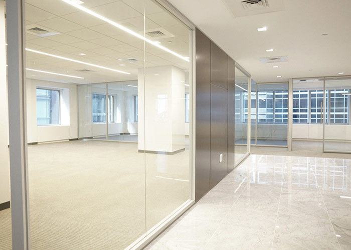 Safety Excellent Quality Office Partition Single Glass Partition Wall Keel Thickness 3MM
